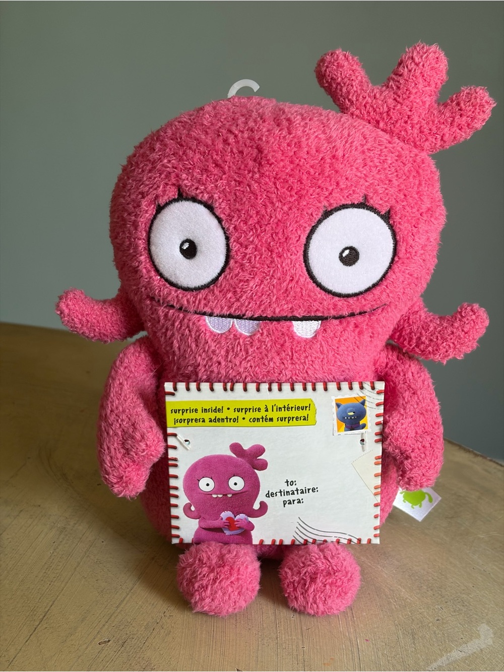 2019 Ugly Doll Plush Toys Funny Moxy Hasbro Artist Series Movie W/ Letter, NWT